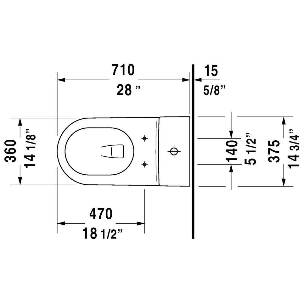 Duravit 213301 Starck 2 One Piece Toilet White 2