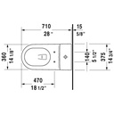 Duravit 213301 Starck 2 One Piece Toilet White 2