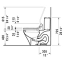 Duravit 215751 DuraStyle One Piece Toilet For SensoWash C 3