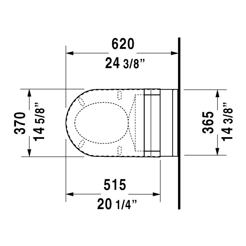 Duravit 222609 Starck 3 Toilet Wall Mounted 3