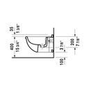 Duravit 228015 Starck 3 Bidet Wall Mounted 3