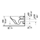 Duravit 254209 DuraStyle Wall Mounted Toilet 3