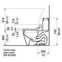 Duravit 212151 Happy D.2 One Piece Toilet White HygieneGlaze 3