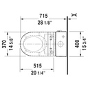Duravit 212051 Starck 3 One Piece Toilet For SensoWash HygieneGlaze 2