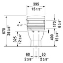 Duravit 212051 Starck 3 One Piece Toilet For SensoWash HygieneGlaze 4