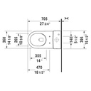Duravit 212001 Starck 3 One Piece Toilet For SensoWash HygieneGlaze 2