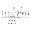 Duravit 213409 Happy D.2 Close Coupled Toilet Without Tank HygieneGlaze 2