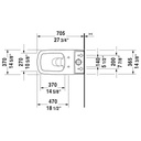 Duravit 215609 DuraStyle Close Coupled Toilet Without Tank HygieneGlaze 2