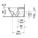 Duravit 215609 DuraStyle Close Coupled Toilet Without Tank HygieneGlaze 3