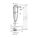 Hansgrohe 32532821 Metropol Freestanding Tub Filler Trim Brushed Nickel 2