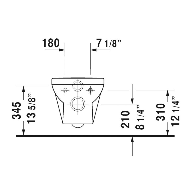 Duravit 256209 DuraStyle Wall Mounted Toilet HygieneGlaze 4