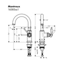 Hansgrohe 16583831 Axor Montreux Bar Faucet Polished Nickel 2