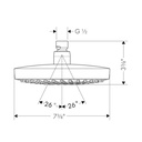 Hansgrohe 04388000 Croma Select S Showerhead 180 2 Jet Chrome 2