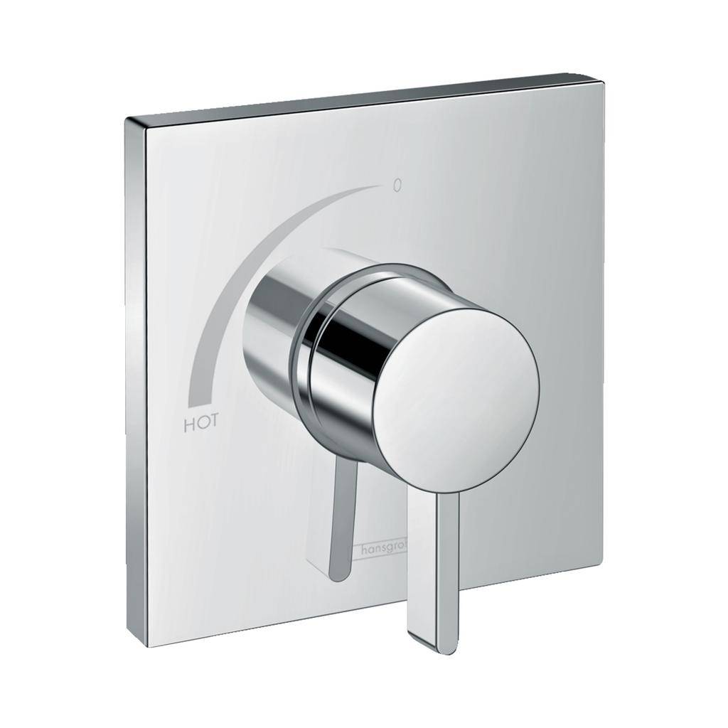 Hansgrohe 15724001 Ecostat Square Pressure Balance Trim Chrome 1