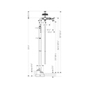 Hansgrohe 16563831 Axor Montreux Free Standing Tub Filler Polished Nickel 2