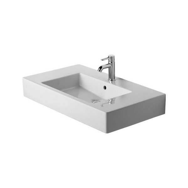 Duravit 032985 Vero Furniture Washbasin One Faucet Hole White WonderGliss 1