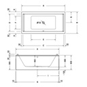 Duravit 700339 Starck Tubs Shower Bathtub White 2