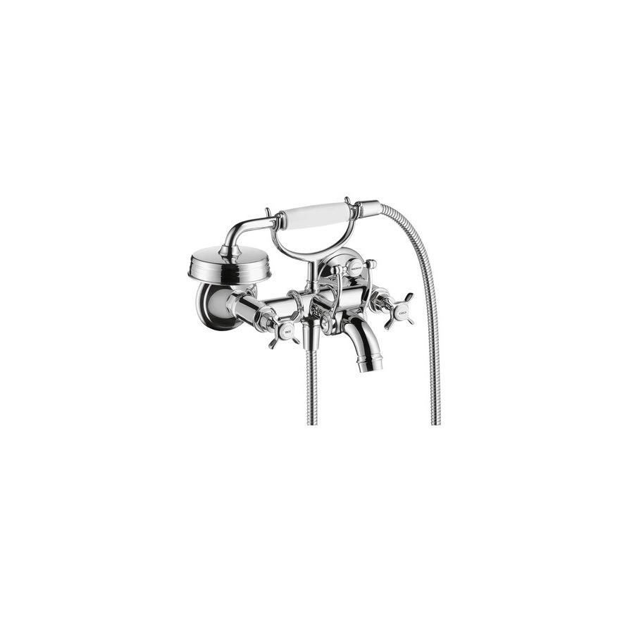 Hansgrohe 16561001 Axor Montreux Wall Mounted Tub Filler Cross Handle Chrome 1