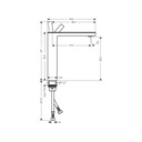 Hansgrohe 47020001 Axor Single Hole Faucet 230 1.2 GPM Chrome 2