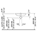 Duravit 033856 D Code Vanity Basin White 3