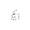 Duravit 009921 D Code Towel Ring Chrome 2
