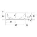 Duravit 700432 Luv Bathtub Corner Right 2