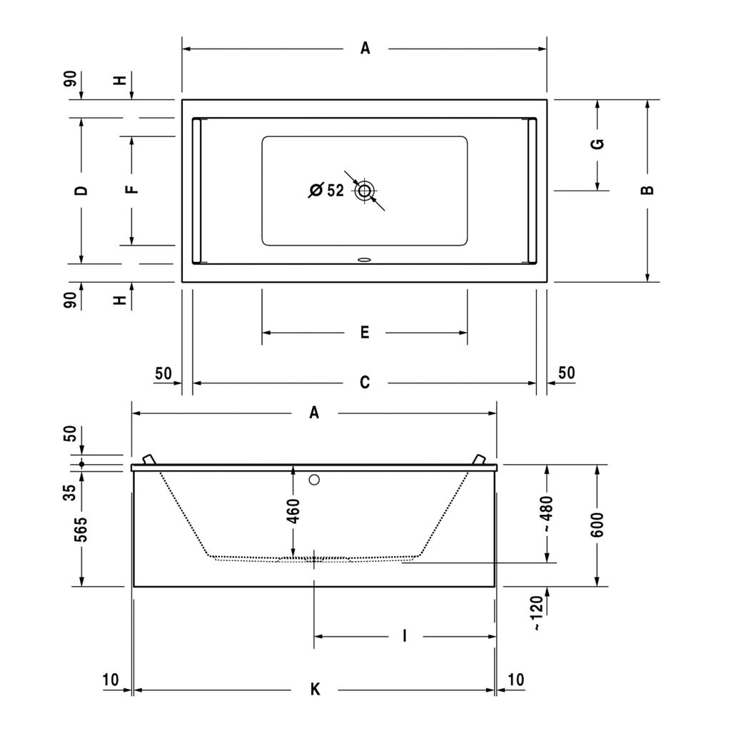 Duravit 700339 Starck Tubs Shower Bathtub White 2