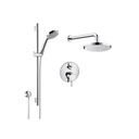 Hansgrohe HG-KIT2 Thermostatic Shower Slide Bar Assembly With 8'' Shower Head 1