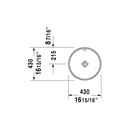 Duravit 046840 Architec Vanity Basin Without Faucet Hole White 2