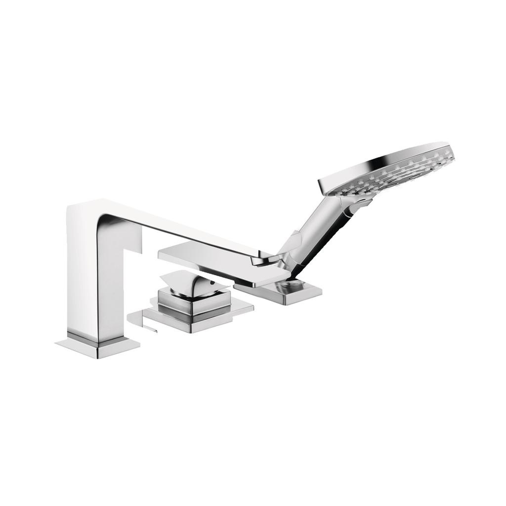 Hansgrohe 32556001 Metropol 3 Hole Roman Tub Set Trim Chrome 1