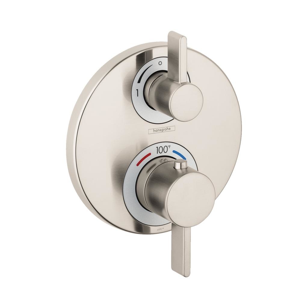 Hansgrohe 15758821 Ecostat S Thermostatic Trim Brushed Nickel 1