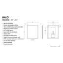 Fleurco Halo MHA3036 30 x 36 Mirror With Defogger 2