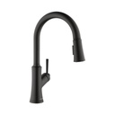 Hansgrohe 04793670 Joleena Single Handle Pull Down Kitchen Faucet Matte Black 1