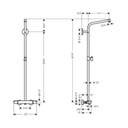 Hansgrohe 04868000 Crometta Showerpipe Without Components Chrome 2