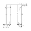 Hansgrohe 04868000 Crometta Showerpipe Without Components Chrome 2