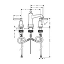 Hansgrohe 04774670 Joleena Widespread Faucet 100 Matte Black 2