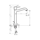 Hansgrohe 31303001 Metropol Classic Single Hole Faucet 260 Chrome 2