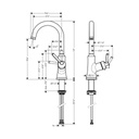 Hansgrohe 04795670 Joleena Bar Faucet Matte Black 2