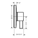 Hansgrohe 15739821 Ecostat S Pressure Balance Trim Brushed Nickel 2
