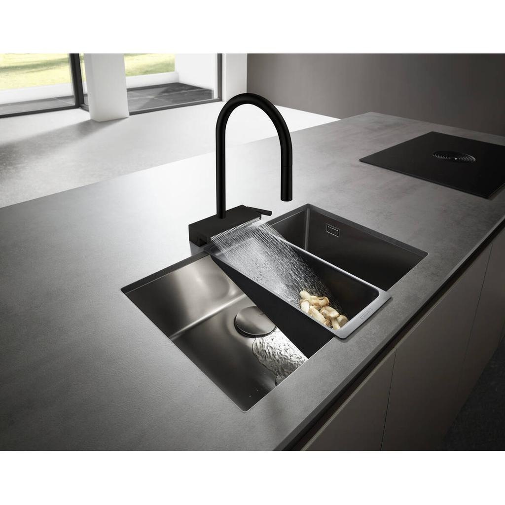 Hansgrohe 73837801 Aquno Select Pull Down Kitchen Faucet Stainless Steel 2