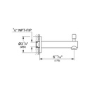 Grohe 13275001 Concetto Diverter Tub Spout Chrome 3
