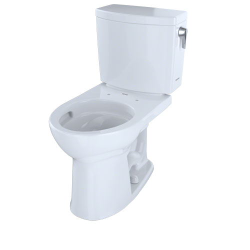 TOTO CST453CUFRG Drake II Two Piece Round Toilet Cotton Right Hand