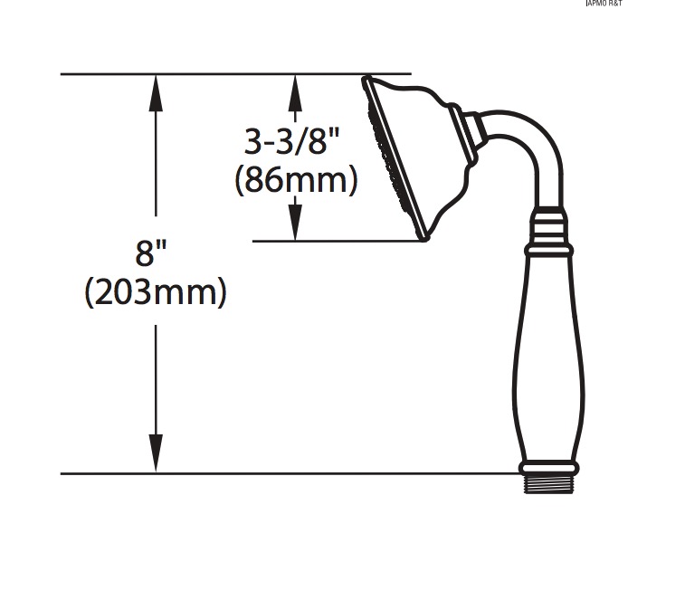 Moen 154305BN Hh Shower Wand Bn