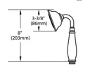 Moen 154305BN Hh Shower Wand Bn