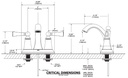 Moen 4505BN Wynford Lavatory 2H Ctrset Bn