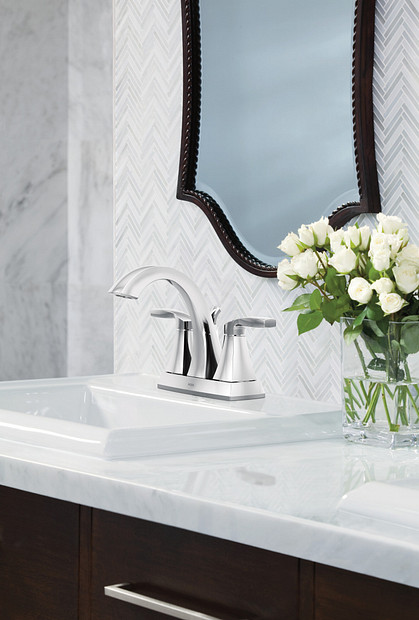 Moen 6901BN Voss Lavatory 2H Ctrst Bn