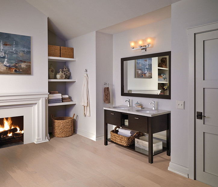 Moen 6903BN Voss Lavatory 1H 1H Ctrst Bn