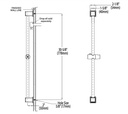 Moen A742BN 90 Degree Slide Bar Bn
