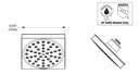 Moen S6340BN 90 Degree 6" Shower Hd Bn