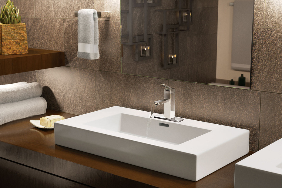 Moen S6700BN 90 Degree Lavatory Sgl Mnt Bn